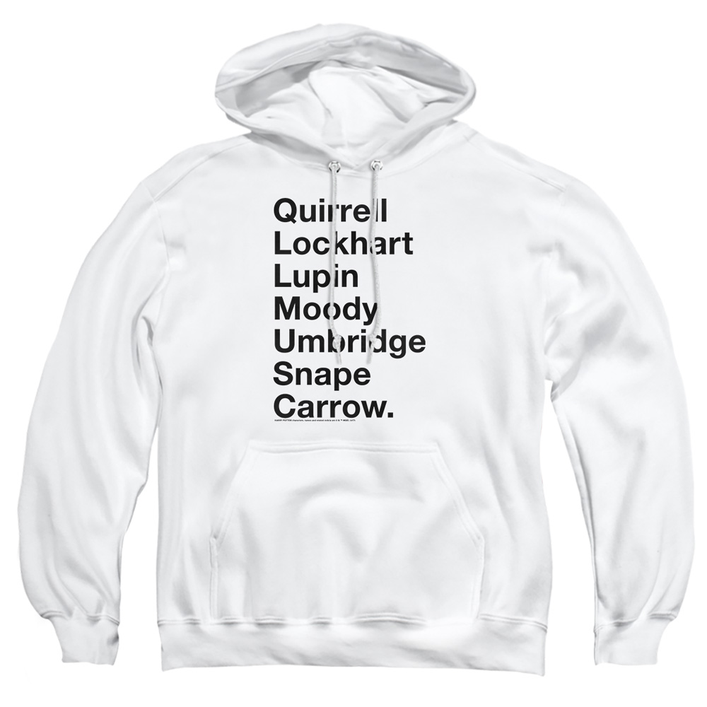 HP8069-AFTH-2 Harry Potter Professors Adult Pullover Hoodie, White - Medium