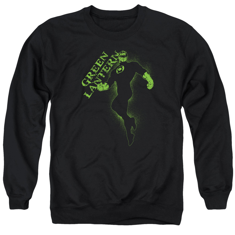 GL254-AS-4 Gl Lantern Darkness Adult Crewneck Sweatshirt, Black - Extra Large