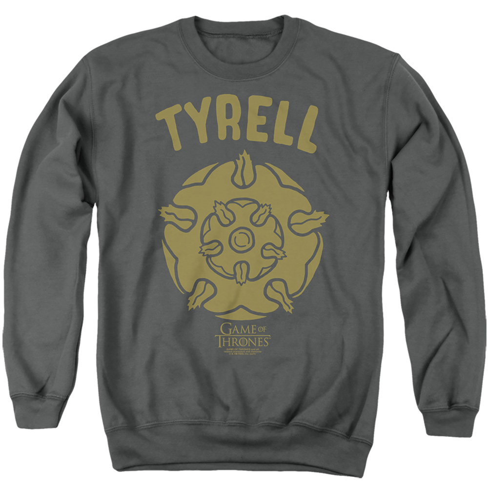 GOT249-AS-4 Game of Thrones The Growing Strong Adult Crewneck Sweatshirt, Charcoal - Extra Large
