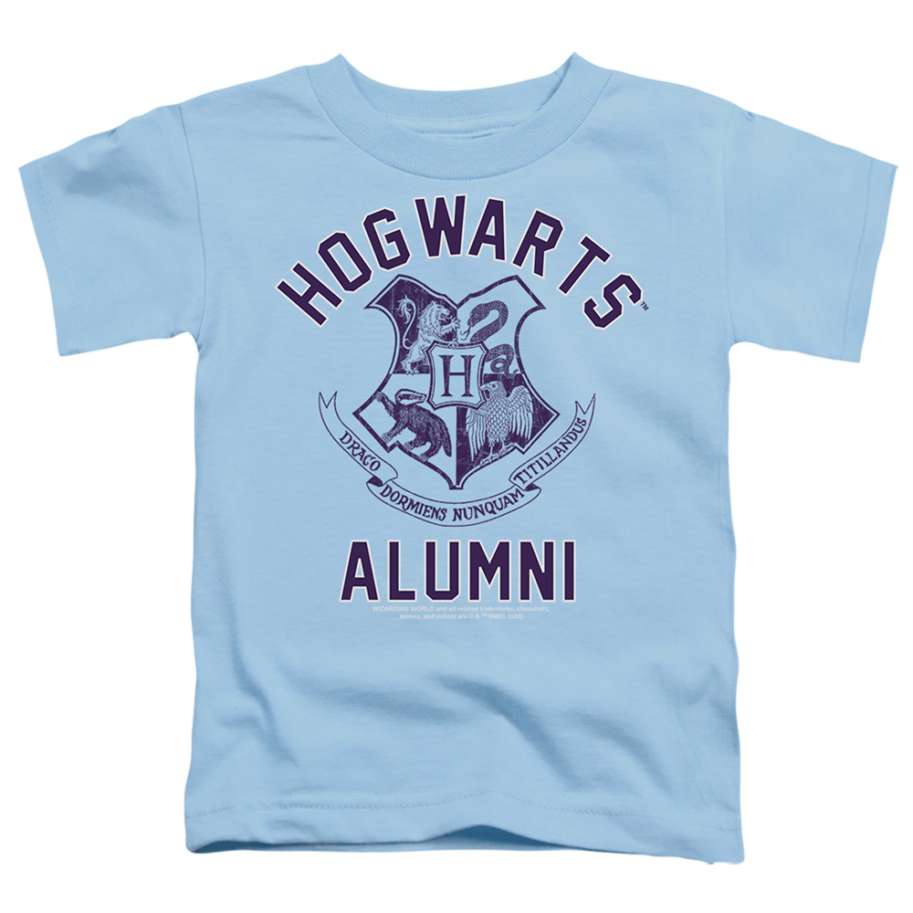 HP8979-TT-2 Harry Potter Hogwarts Alumni 1 Toddler Short Sleeve T-Shirt, Light Blue - Medium 3T