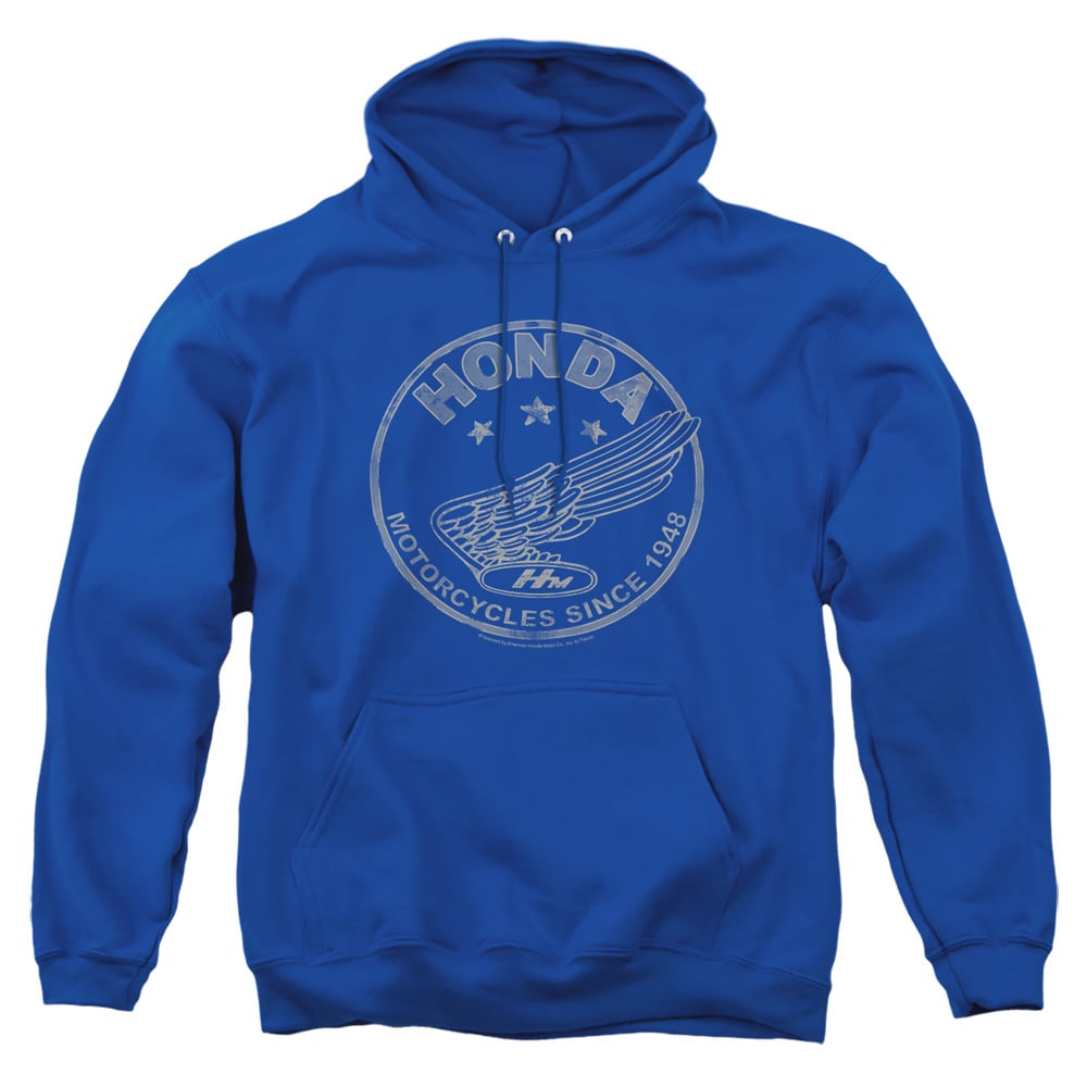 HNDA135-AFTH-2 Honda Motorcycles Since 1948 Adult Pullover Hoodie, Royal - Medium