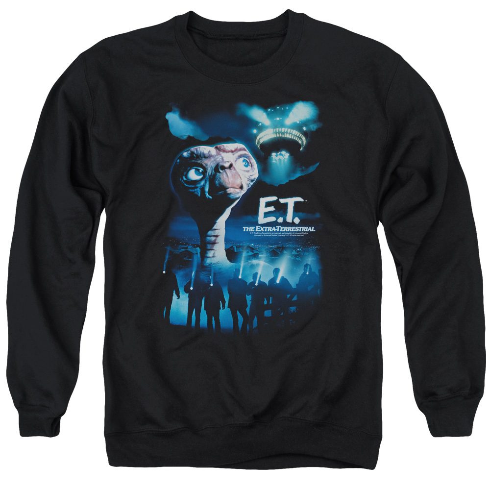 UNI137-AS-5 ET Going Home Adult Crewneck Sweatshirt, Black - 2X