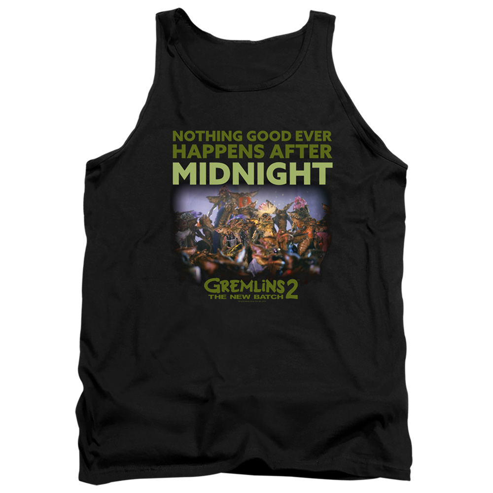 WBM944-TK-2 Gremlins 2 After Midnight Adult Tank Top, Black - Medium