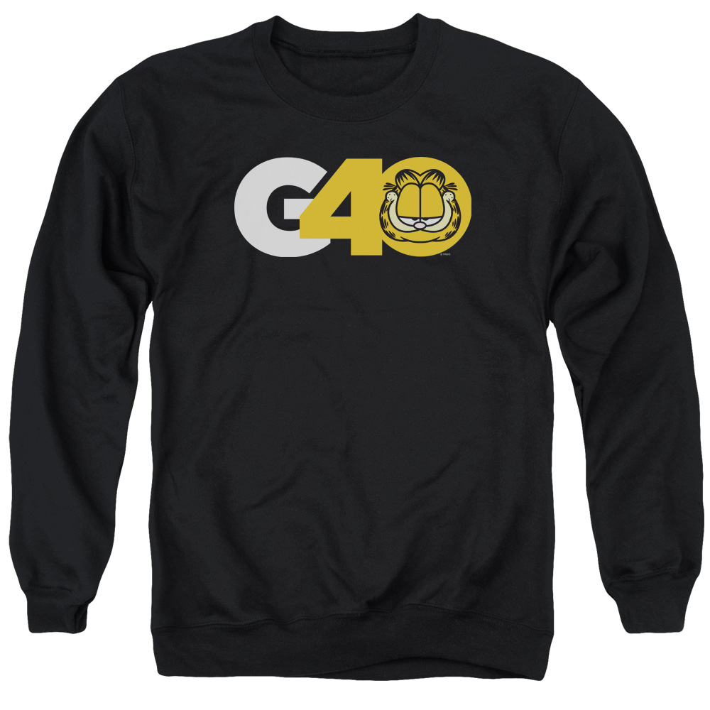 GAR567-AS-2 Garfield G40 Adult Crewneck Sweatshirt, Black - Medium