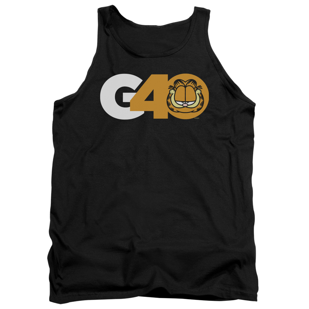 GAR567-TK-2 Garfield G40 Adult Tank Top, Black - Medium