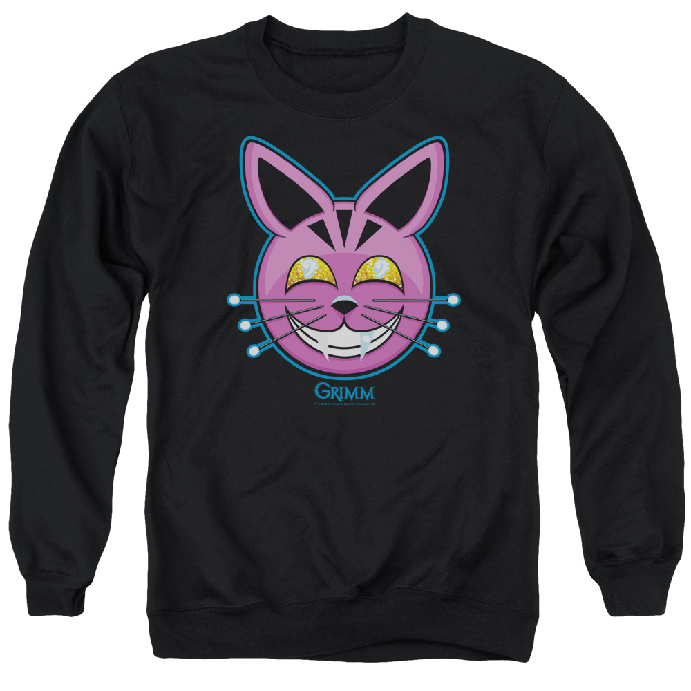 NBC676-AS-3 Grimm Retchid Kat Adult Crewneck Sweatshirt, Black - Large