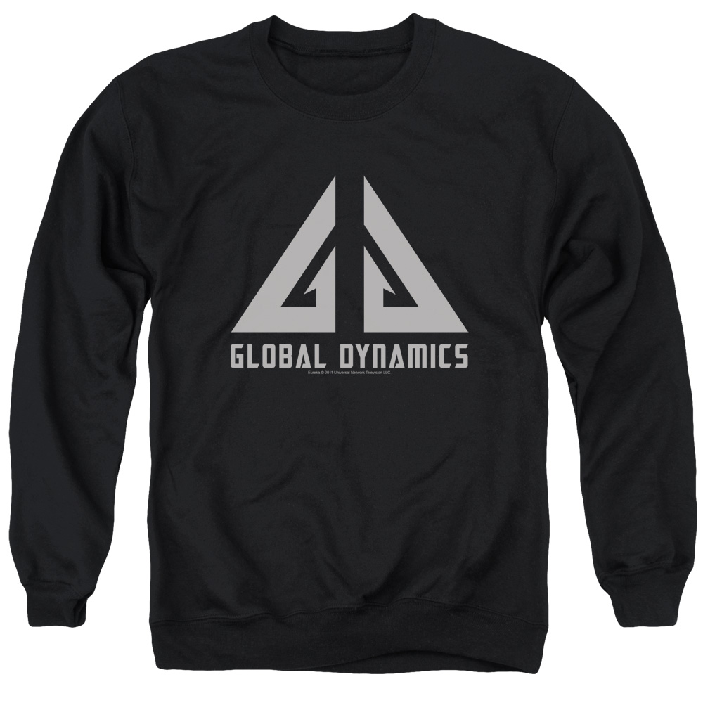 NBC566-AS-5 Eureka Global Dynamics Logo Adult Crewneck Sweatshirt, Black - 2X