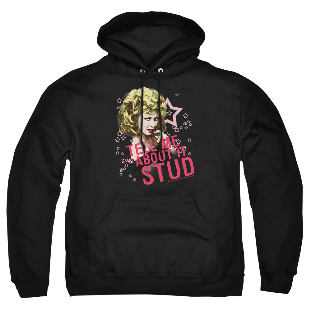 PAR265-AFTH-7 Grease Tell Me About it Stud Adult Pullover Hoodie, Black - 4X