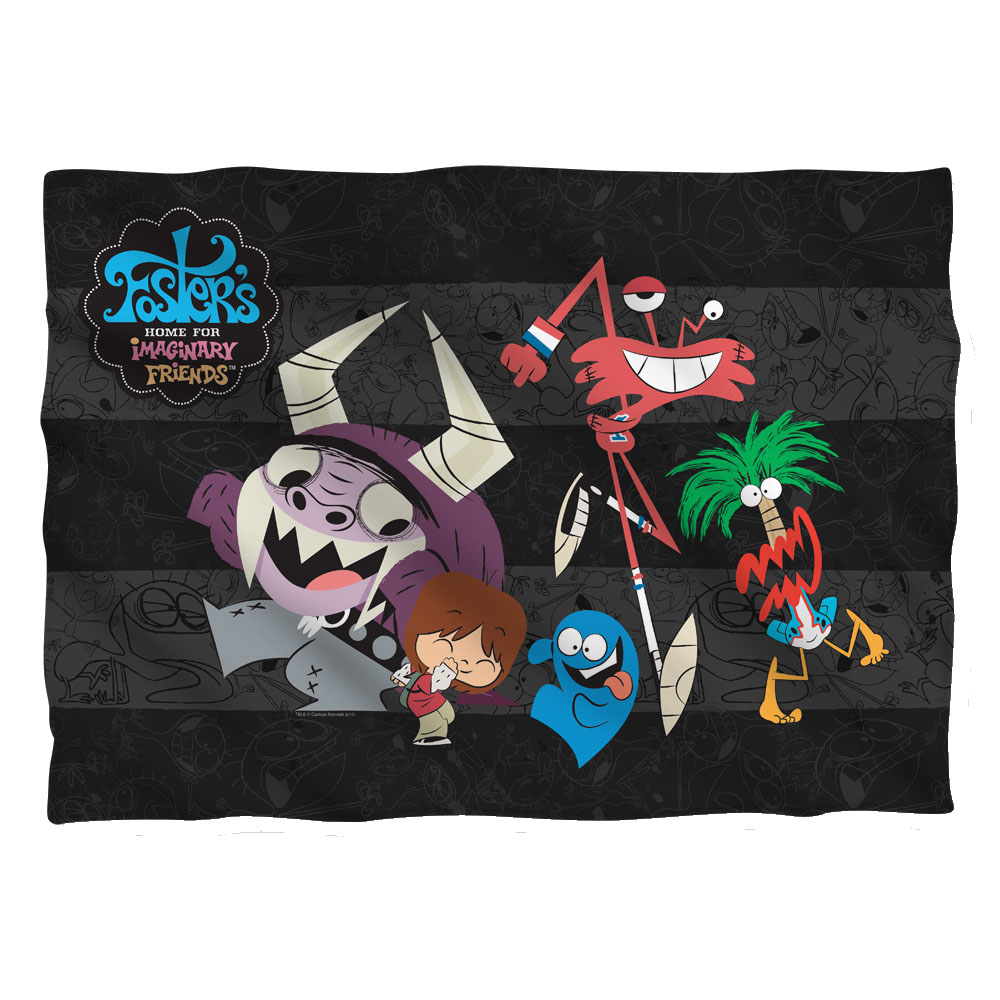 CN412-PLO1-0 Fosters Friends Pillow Case, White - 20 x 28 in.