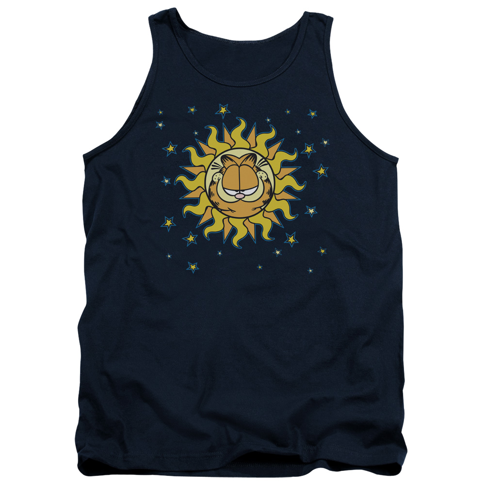 GAR124-TK-1 Garfield Celestial Adult Tank Top, Navy - Small