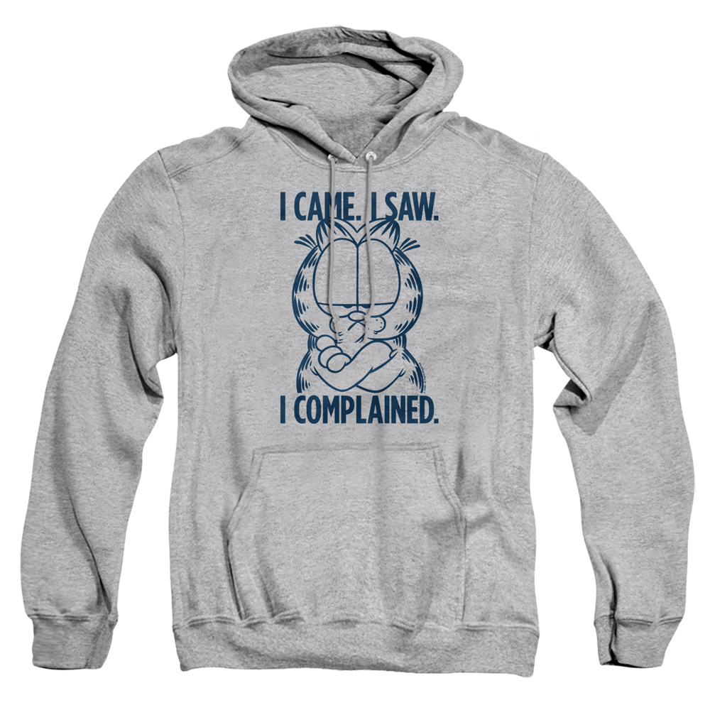 GAR575-AFTH-4 Garfield I Complained Adult Pullover Hoodie, Athletic Heather - Extra Large