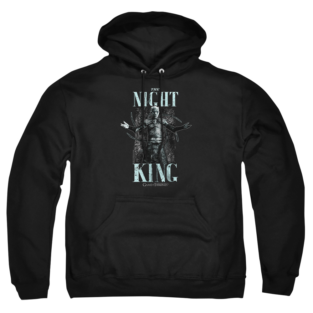 GOT101-AFTH-4 Game of Thrones The Night King Adult Pullover Hoodie, Black - Extra Large