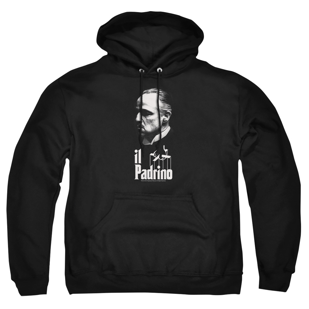 PAR637-AFTH-2 Godfather Il Padrino Adult Pullover Hoodie, Black - Medium
