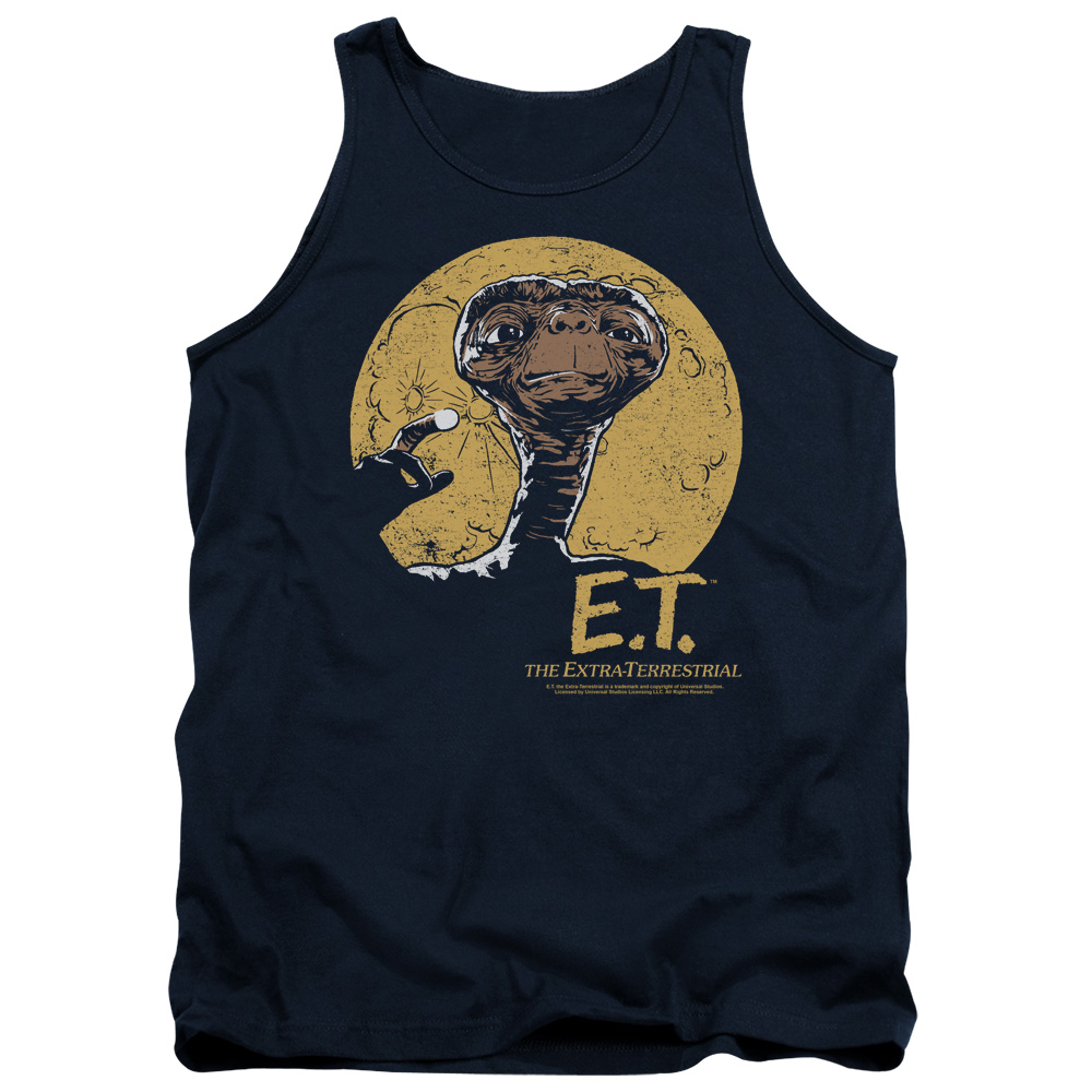 UNI980-TK-3 ET Moon Frame Adult Tank Top, Navy - Large