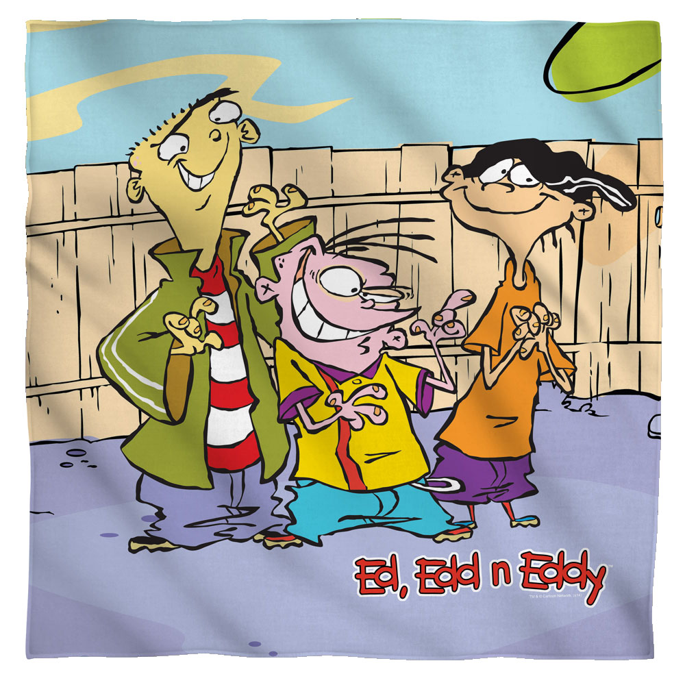 CN414-BND1-0 ED Edd N Eddy Backyard Boys Bandana, White - 22 x 22 in.