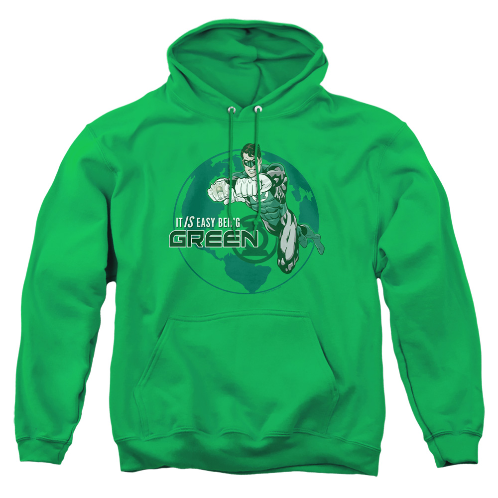 GL253B-AFTH-2 Gl Easy Being Green Adult Pullover Hoodie, Kelly Green - Medium