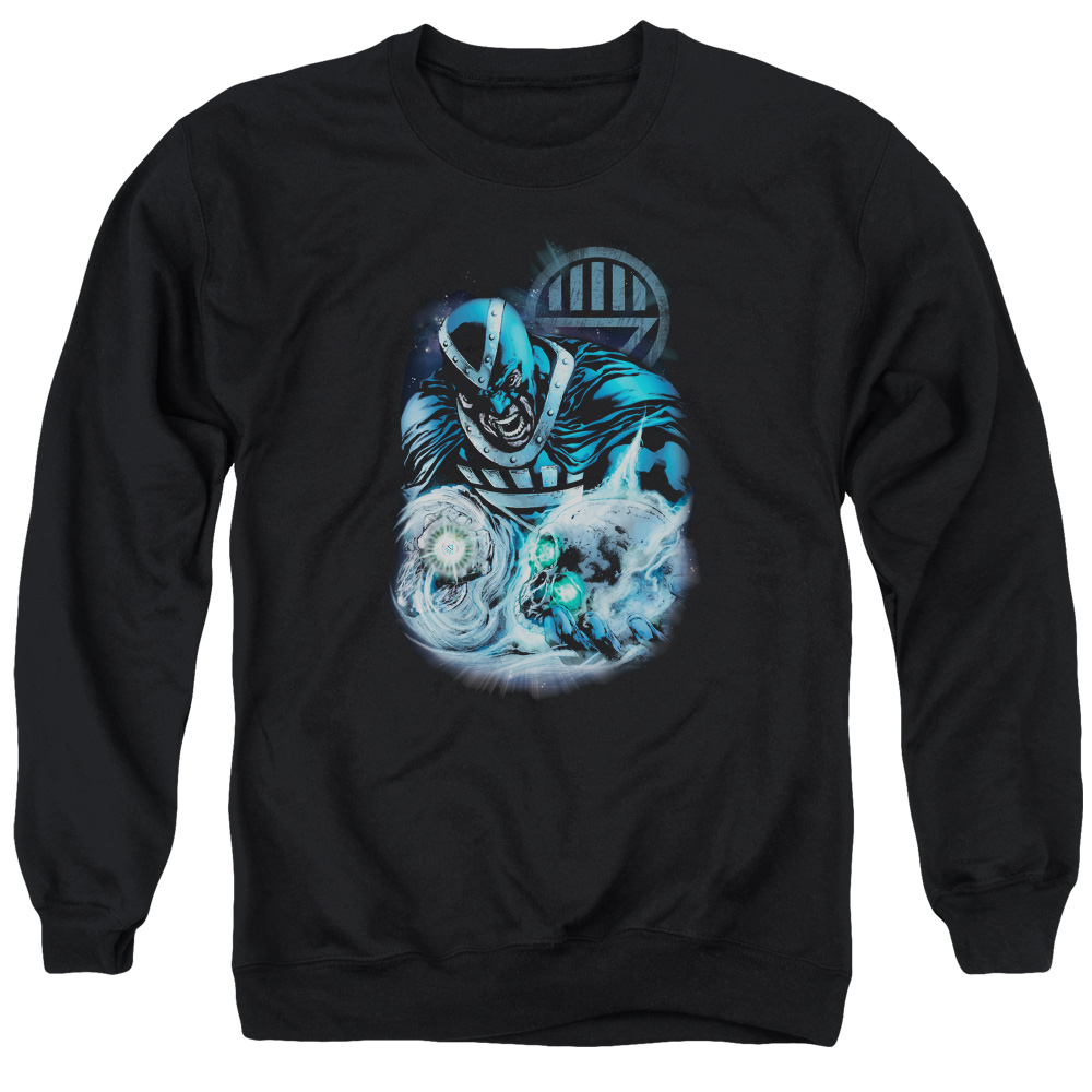 GL305-AS-2 Green Lantern Blackhand Adult Crewneck Sweatshirt, Black - Medium