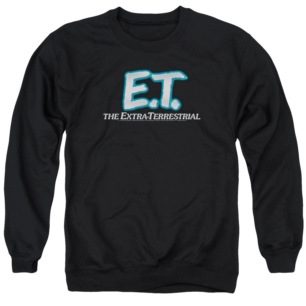 UNI102-AS-2 ET Logo Adult Crewneck Sweatshirt, Black - Medium