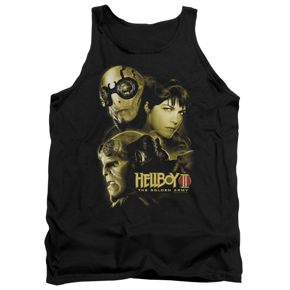 UNI132-TK-3 Hellboy II Ungodly Creatures Adult Tank Top, Black - Large