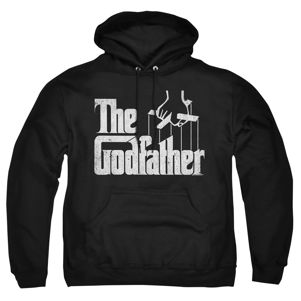PAR594-AFTH-7 Godfather Logo Adult Pullover Hoodie, Black - 4X