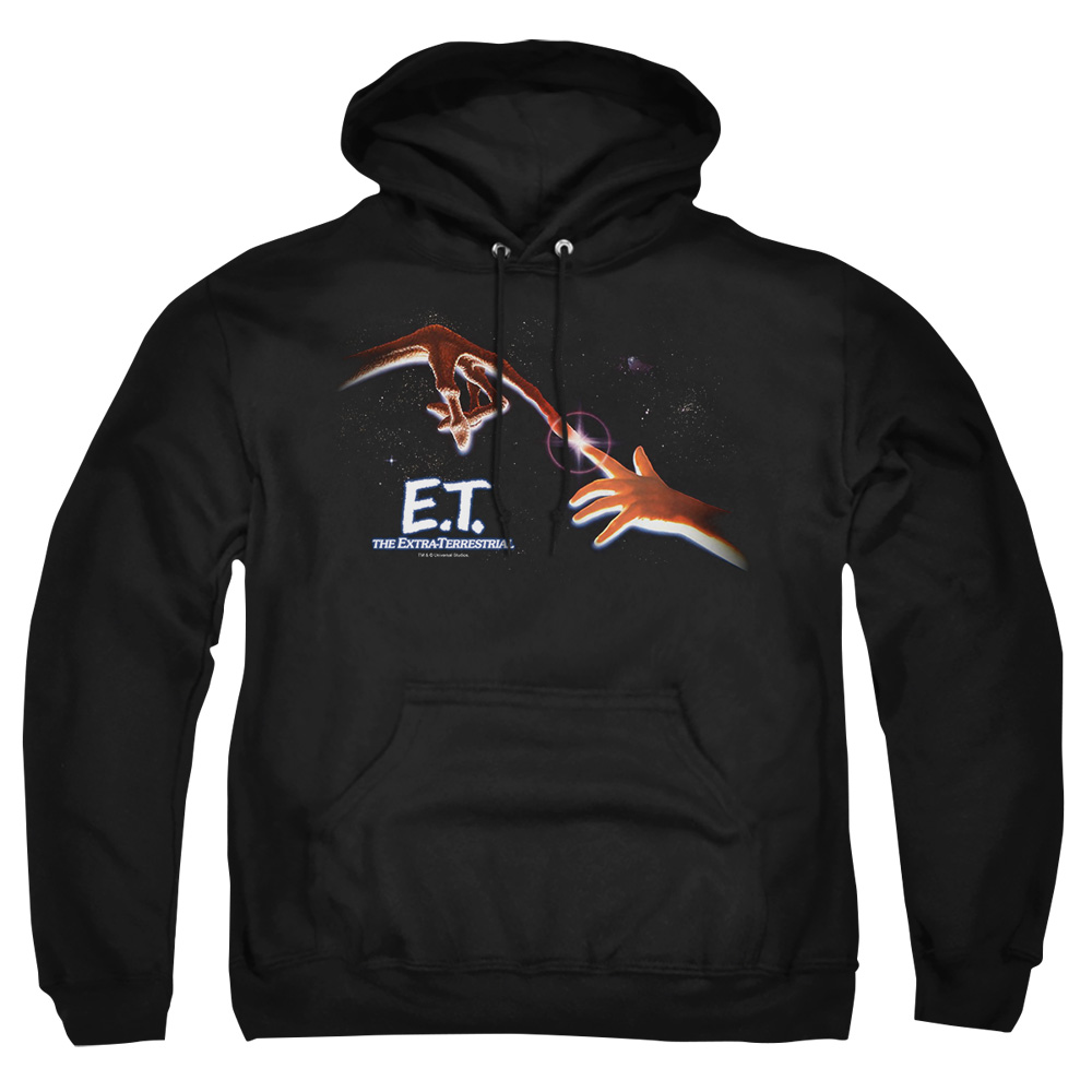 UNI175-AFTH-6 ET Poster Adult Pullover Hoodie, Black - 3X