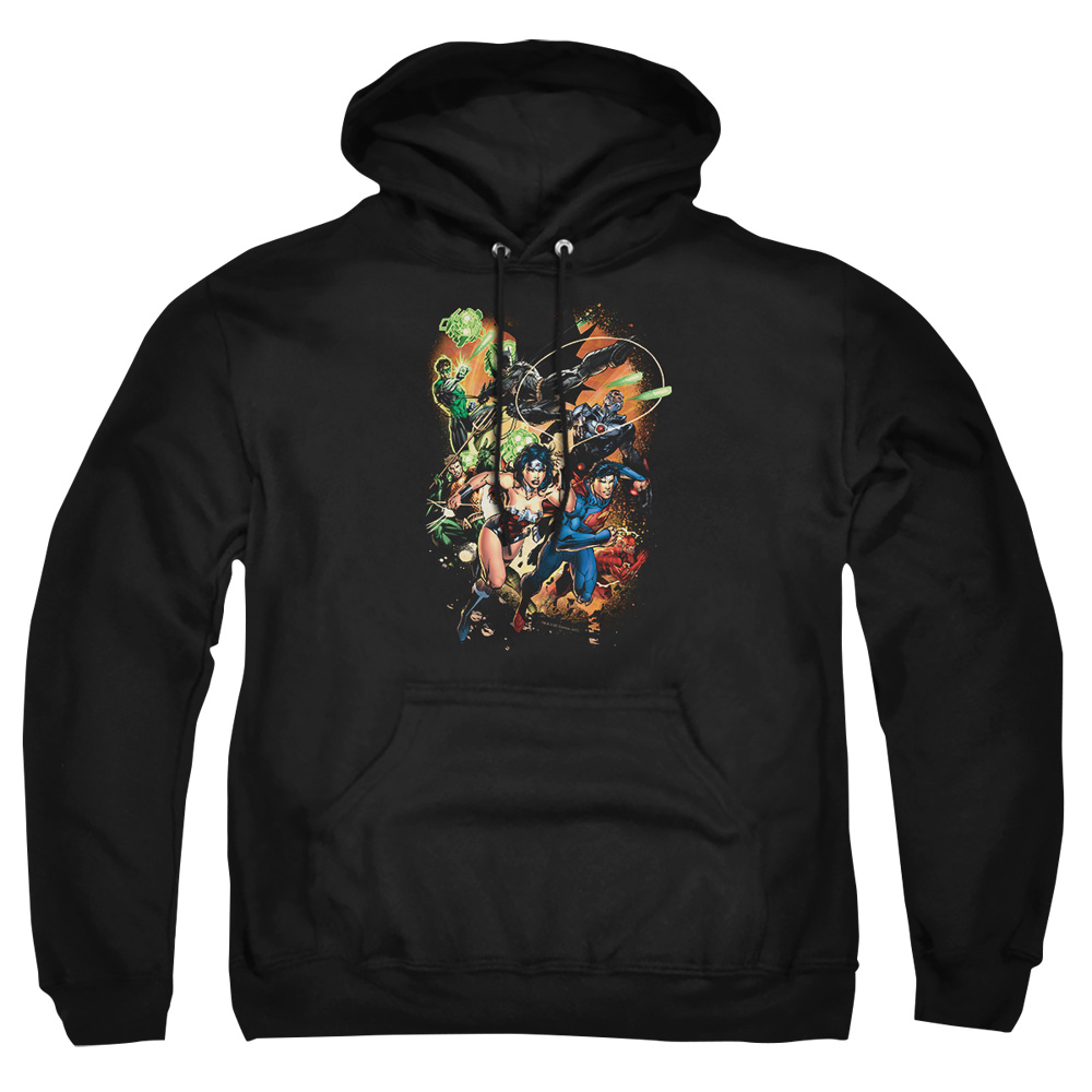 JLA574-AFTH-7 JLA Battle Ready Adult Pullover Hoodie, Black - 4X