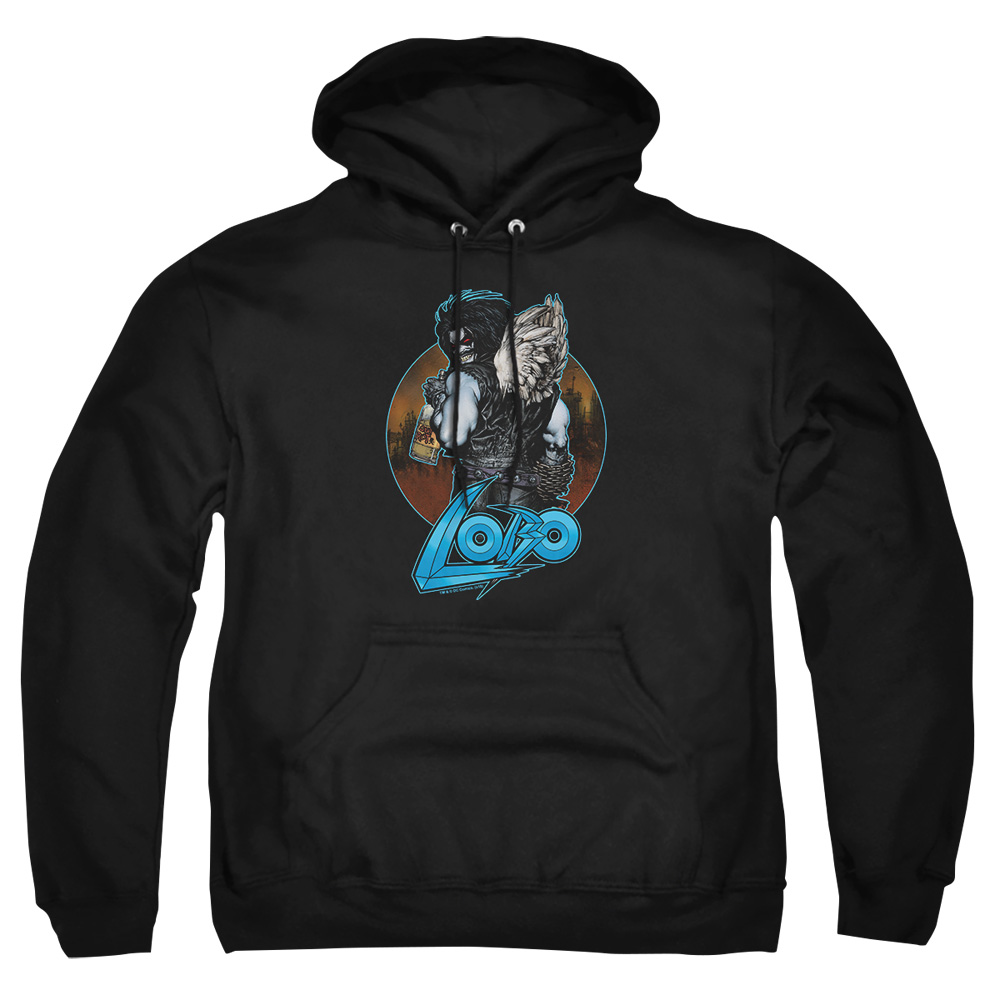 JLA852-AFTH-1 JLA Gut Rot Adult Pullover Hoodie, Black - Small