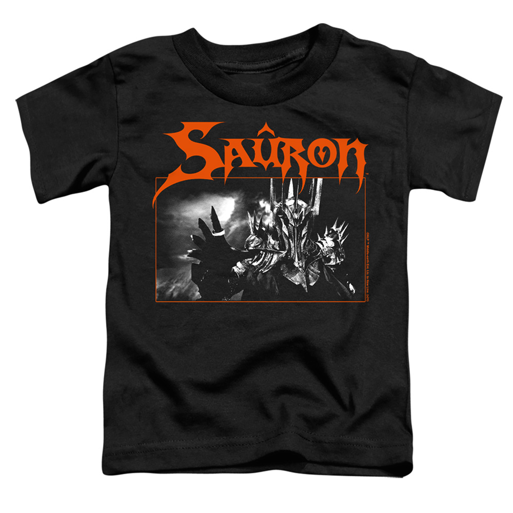 LOR1152-TT-3 Lord of The Rings Sauron Toddler Short Sleeve T-Shirt, Black - Large 4T