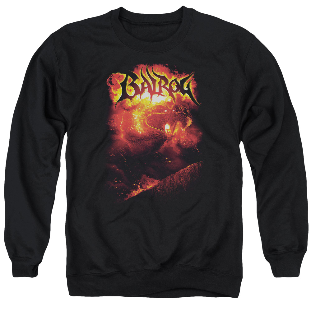 LOR1008-AS-3 Lord of The Rings Balrog Adult Crewneck Sweatshirt, Black - Large