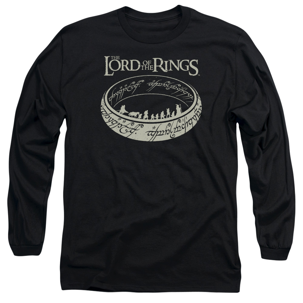 LOR1056-AL-6 Lord of The Rings The Journey Adult Long Sleeve T-Shirt, Black - 3X