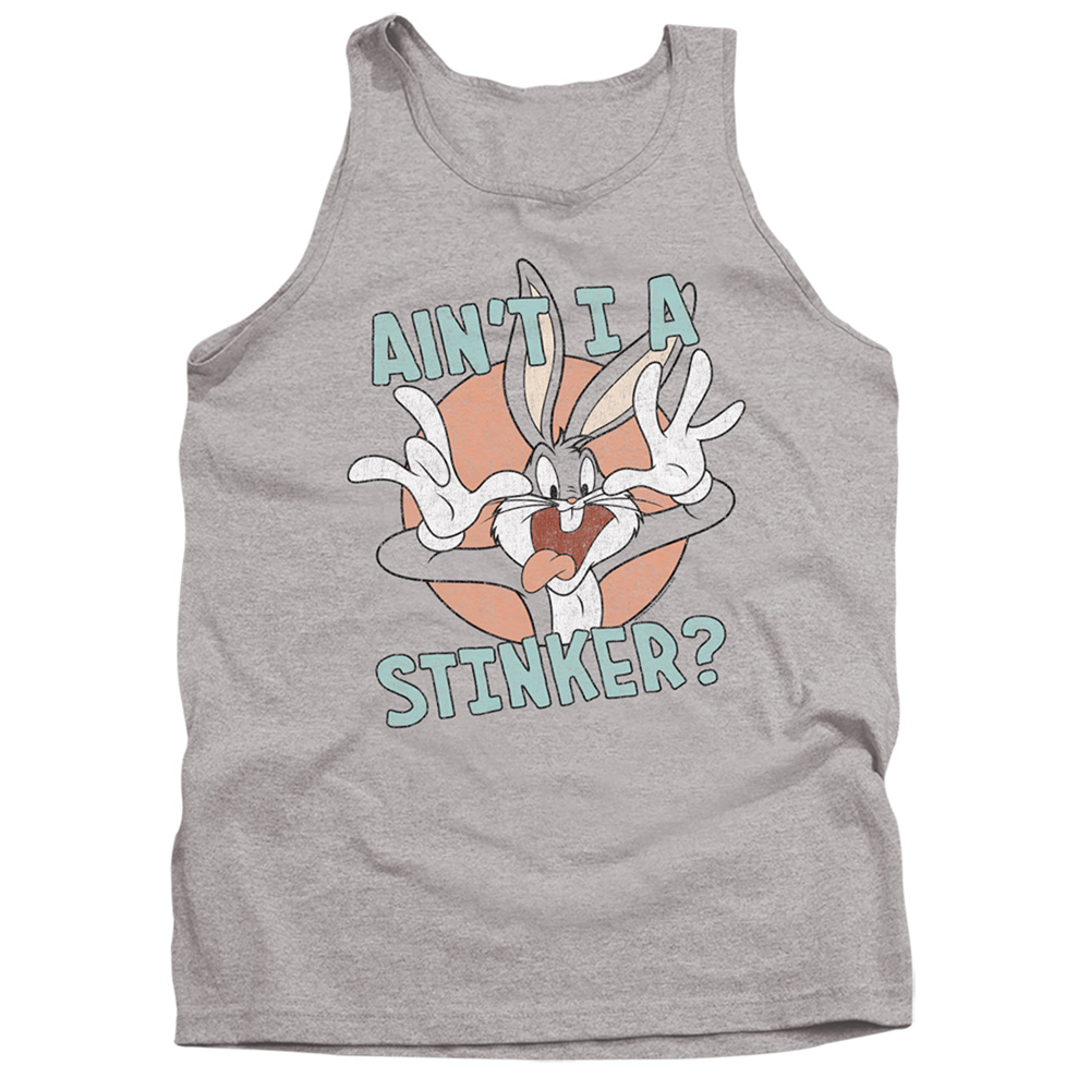 LT242-TK-2 Looney Tunes Aint I A Stinker Adult Tank Top, Athletic Heather - Medium