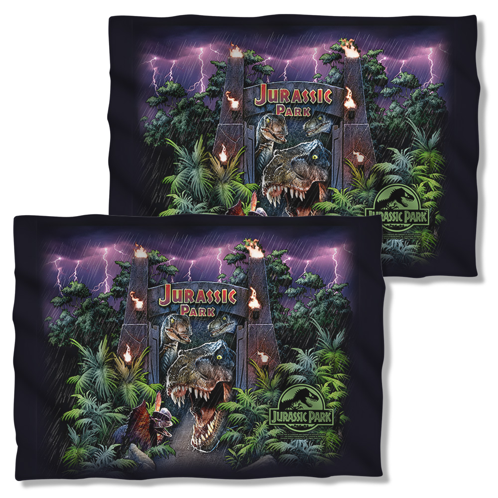 UNI920FB-PLO1-0 20 x 28 in. Jurassic Park Welcome to The Park Pillow Case, White