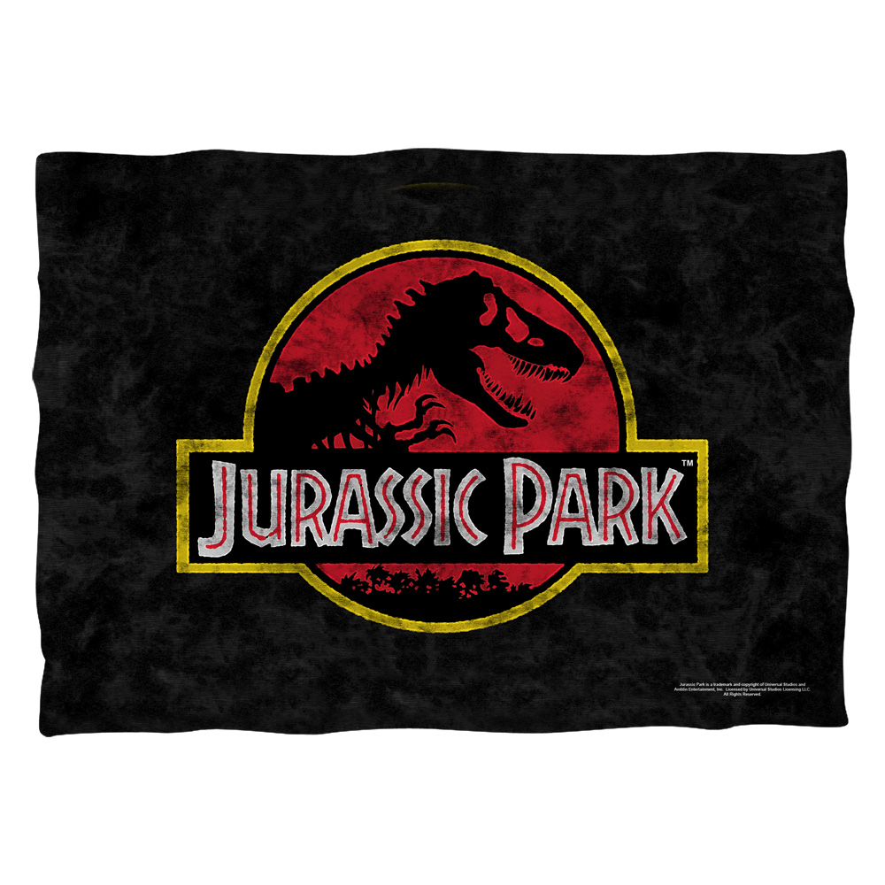 UNI921-PLO1-0 20 x 28 in. Jurassic Park Classic Logo Pillow Case, White