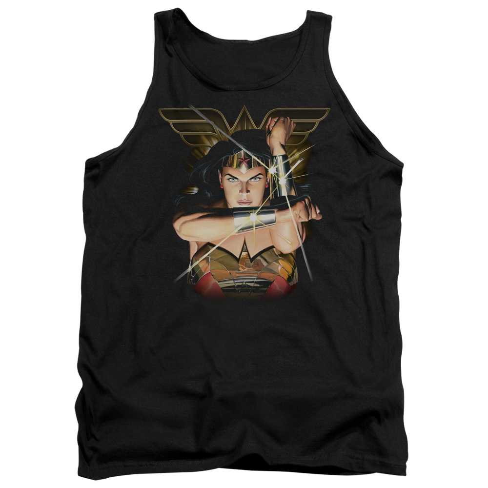 JLA699-TK-2 JLA Deflection Adult Tank Top, Black - Medium