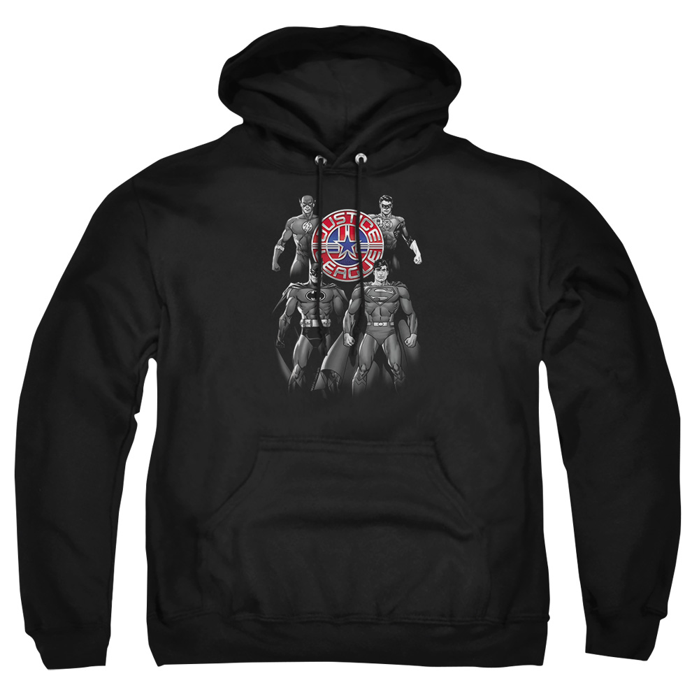 JLA114-AFTH-7 JLA Shades of Gray Adult Pullover Hoodie, Black - 4X