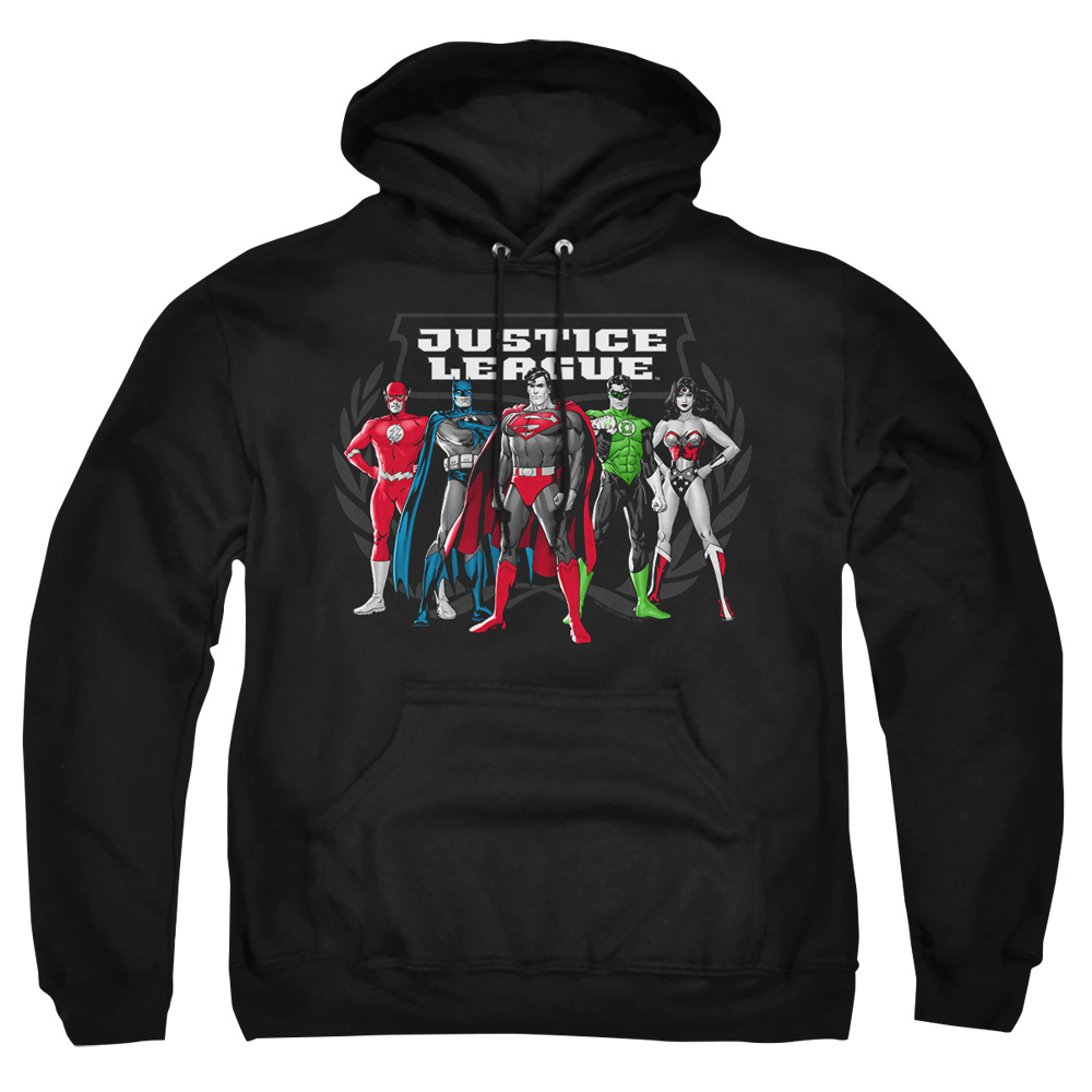 JLA140-AFTH-8 JLA The Big Five Adult Pullover Hoodie, Black - 5X