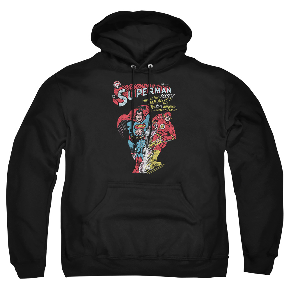 JLA745-AFTH-3 JLA Fastest Adult Pullover Hoodie, Black - Large