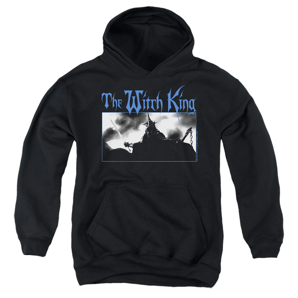 LOR1155-YFTH-4 Lord of The Rings The Witch King Youth Hooded Sweatshirt, Black - Extra Large