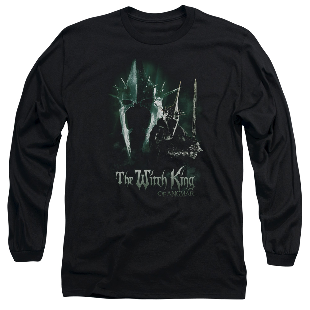 LOR3008-AL-6 Lord of The Rings Witch King Adult Long Sleeve T-Shirt, Black - 3X