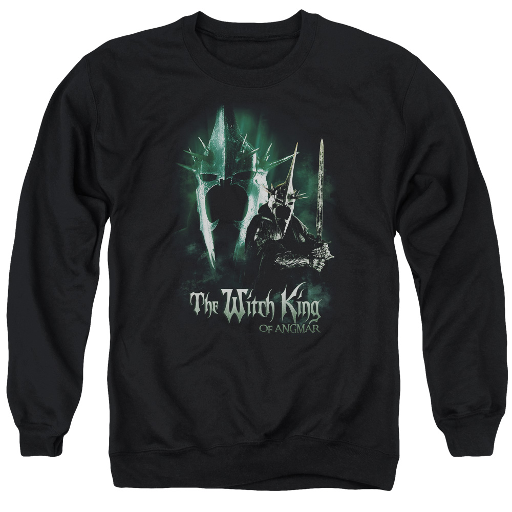 LOR3008-AS-3 Lord of The Rings Witch King Adult Crewneck Sweatshirt, Black - Large