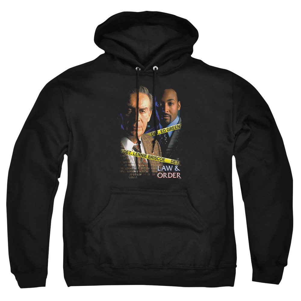 NBC570-AFTH-8 Law & Order Briscoe & Green Adult Pullover Hoodie, Black - 5X