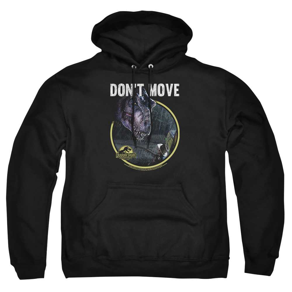 UNI1158-AFTH-2 Jurassic Park Dont Move Adult Pullover Hoodie, Black - Medium