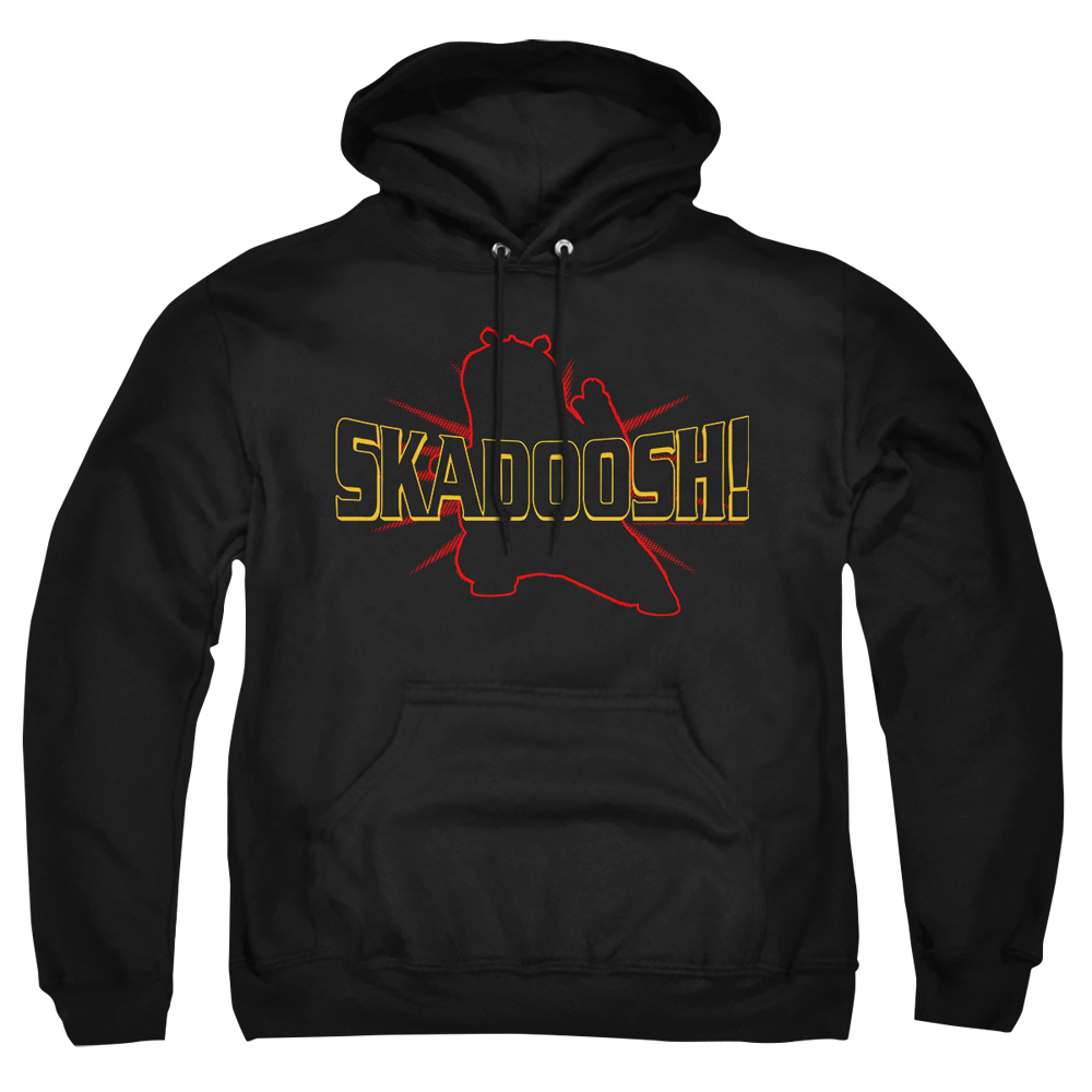 DRM199-AFTH-2 Kung Fu Panda Skadoosh Adult Pullover Hoodie, Black - Medium