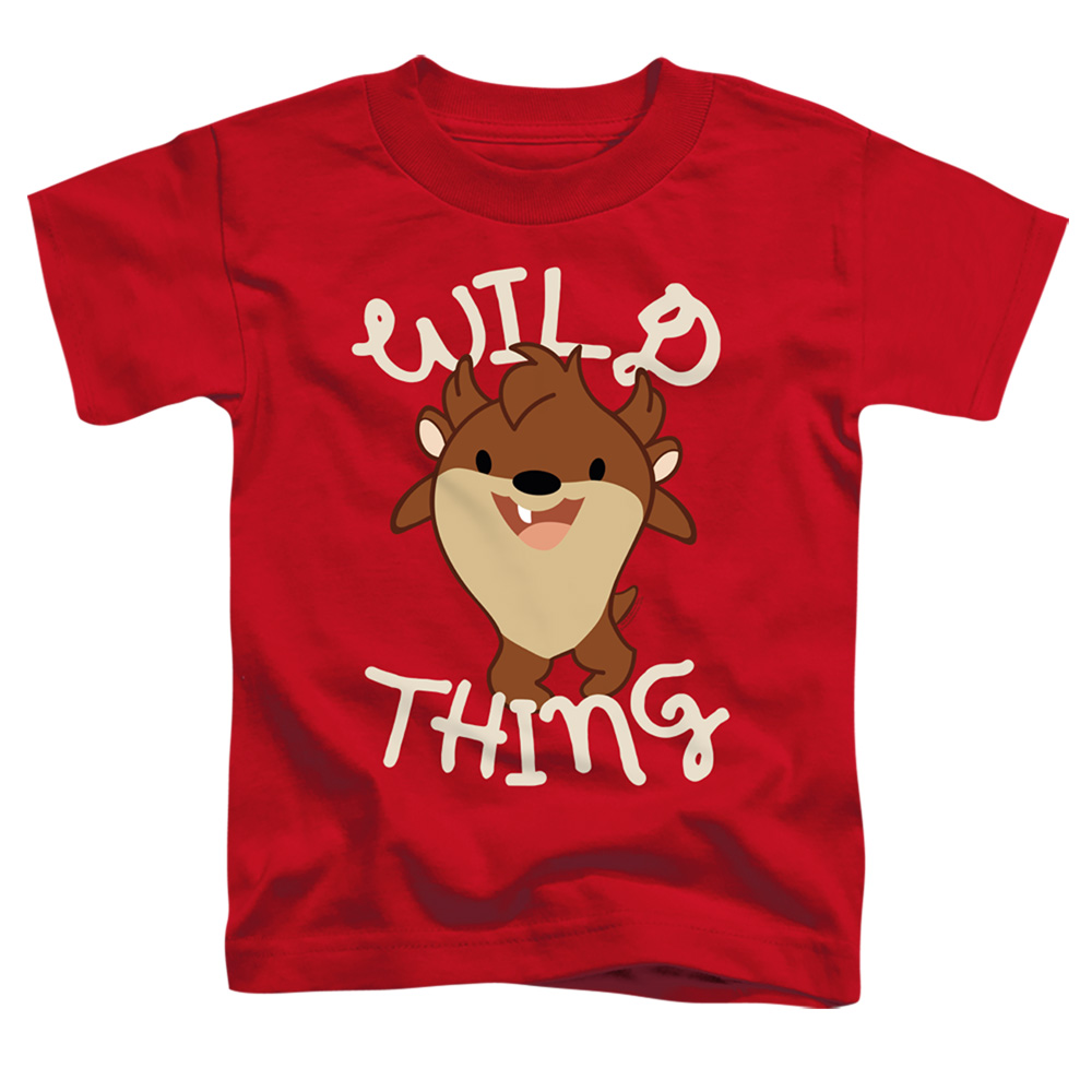LT254-KT-1 Looney Tunes Wild Thing Kid Toddler Short Sleeve T-Shirt, Red - Large 4T