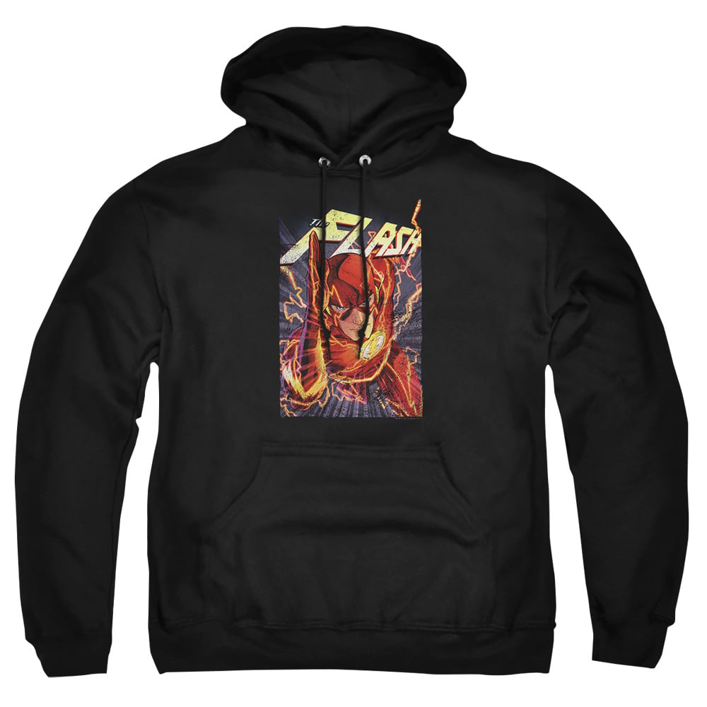JLA680-AFTH-2 JLA Flash One Adult Pullover Hoodie, Black - Medium
