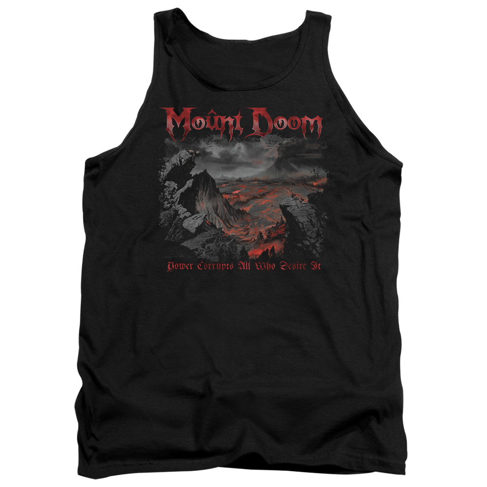 LOR1064-TK-1 Lord of The Rings Power Corrupts Adult Tank Top, Black - Small