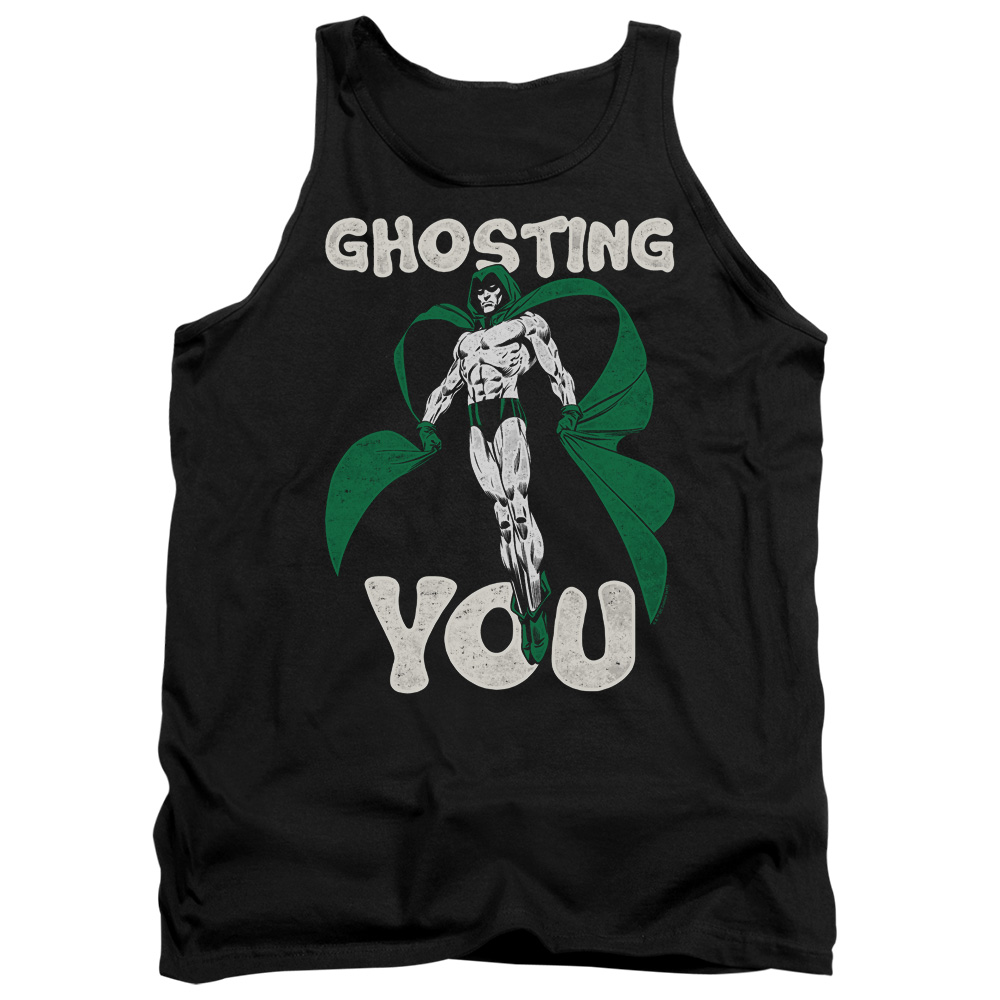 JLA813-TK-2 JLA Ghosting Adult Tank Top, Black - Medium