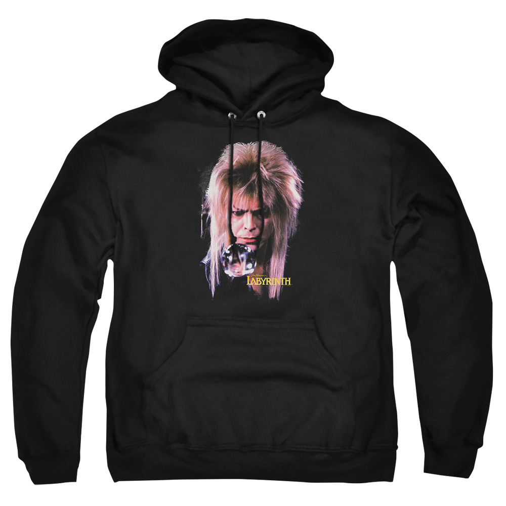 LAB138C-AFTH-7 Labyrinth Goblin King Adult Pullover Hoodie, Black - 4X