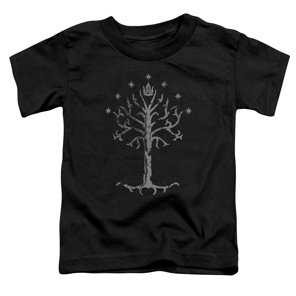 LOR3014C-KT-1 Lord of The Rings Tree of Gondor Toddler Short Sleeve T-Shirt, Black - Large 4T