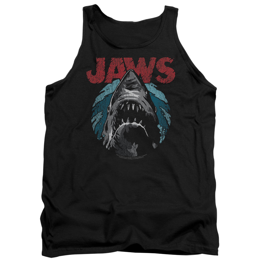 UNI994-TK-1 Jaws Water Circle Adult Tank Top, Black - Small